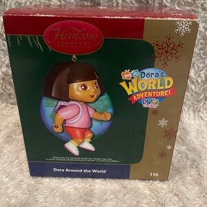 Dora's World Adventure Ornament - Pink and Blue